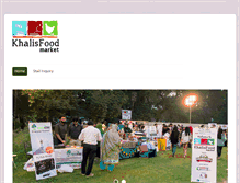 Tablet Screenshot of khalisfoodmarket.com
